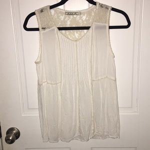 Cream summer tank top